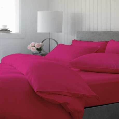 Lenjerie de pat bumbac satinat Fuchsia