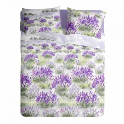 Lenjerie Pat Bumbac Creponat Lavender