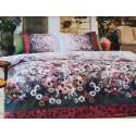 Lenjerie de pat bumbac Rosebud Negru