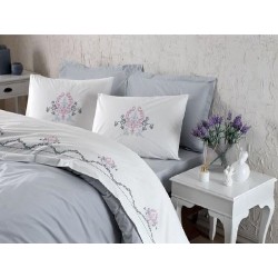 Lenjerie pat brodata DAMASK-O