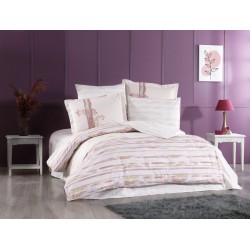 Lenjerii pat bumbac 2 persoane Hobby Blossom Beige