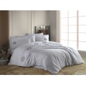 Lenjerie de Pat cu broderie aplicata Azra Grey