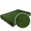 Cearceaf pat cu elastic bumbac creponat Verde Forest