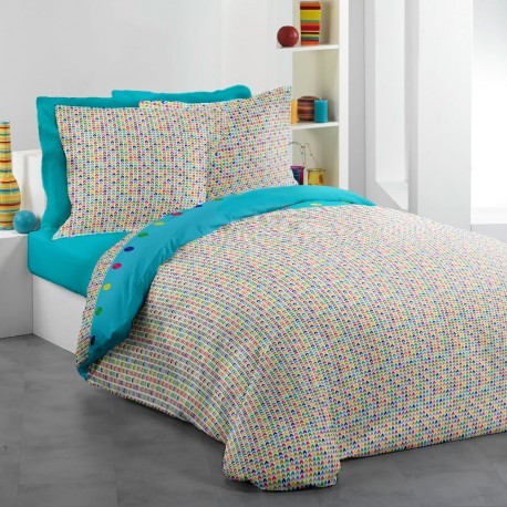 Lenjerie de pat bumbac Play Turquoise