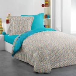 Lenjerie de pat bumbac Play Turquoise -1 Pers