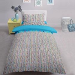 Lenjerie de pat bumbac Blue Play - 1 Pers