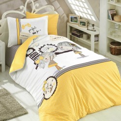 Lenjerie de pat bumbac Yellow Girl