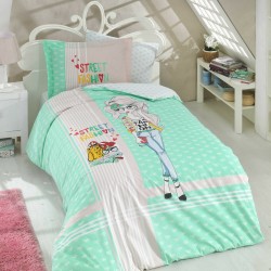 Lenjerie de pat bumbac Street Fashion Verde