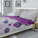 Lenjerie de pat bumbac Dots Lila  & Orkide