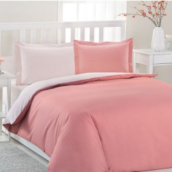 Lenjerie de pat bumbac Colormix Rose
